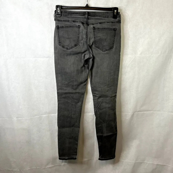 Old Navy Rockstar Moto Skinny Jean Faded Black Size 6R - Picture 2 of 12